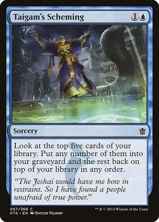 Taigam's Scheming [Khans of Tarkir] | Jomio and Rueliete's Cards and Comics