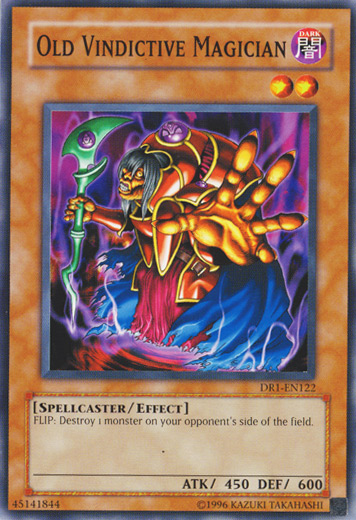 Old Vindictive Magician [DR1-EN122] Common | Jomio and Rueliete's Cards and Comics