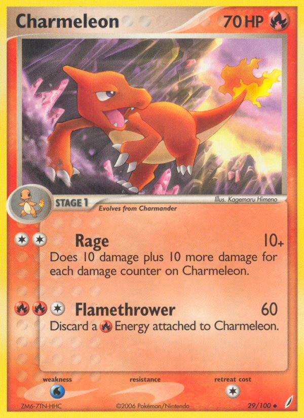 Charmeleon (29/100) [EX: Crystal Guardians] | Jomio and Rueliete's Cards and Comics