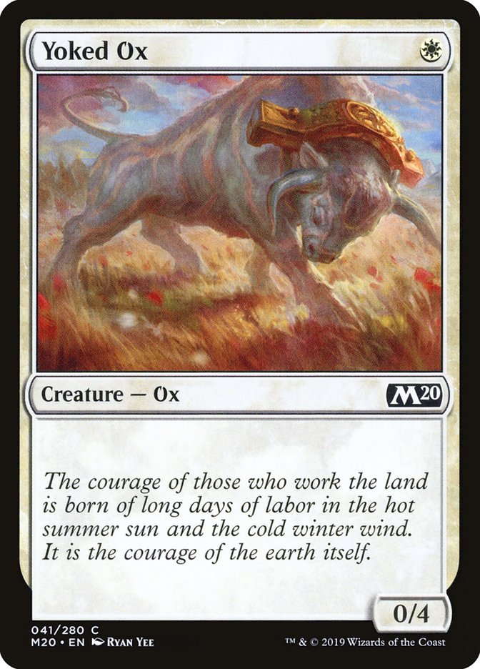 Yoked Ox [Core Set 2020] | Jomio and Rueliete's Cards and Comics