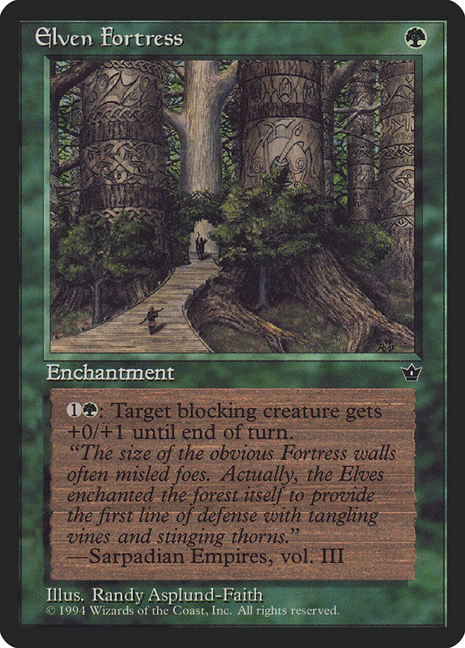 Elven Fortress (Randy Asplund-Faith) [Fallen Empires] | Jomio and Rueliete's Cards and Comics