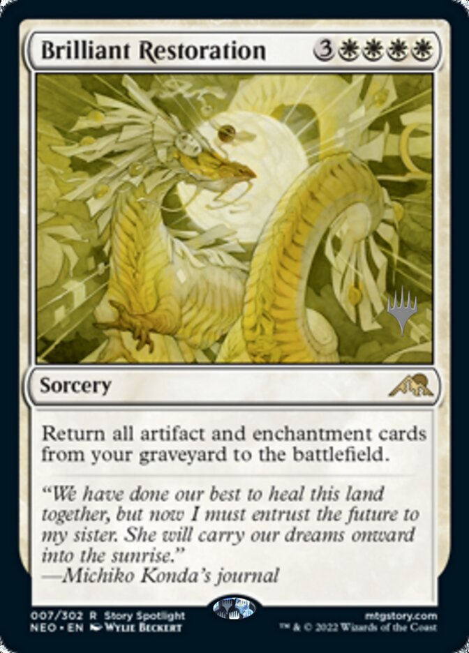 Brilliant Restoration (Promo Pack) [Kamigawa: Neon Dynasty Promos] | Jomio and Rueliete's Cards and Comics