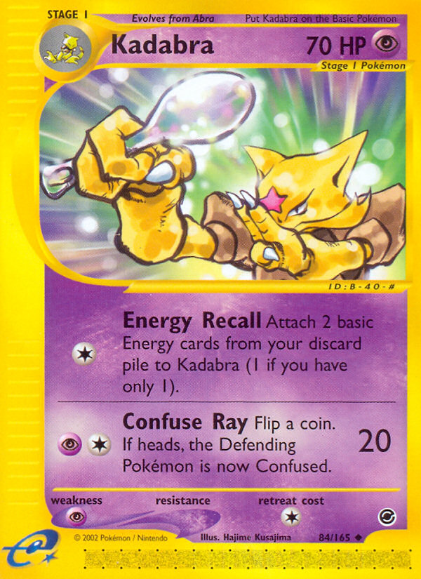 Kadabra (84/165) [Expedition: Base Set] | Jomio and Rueliete's Cards and Comics
