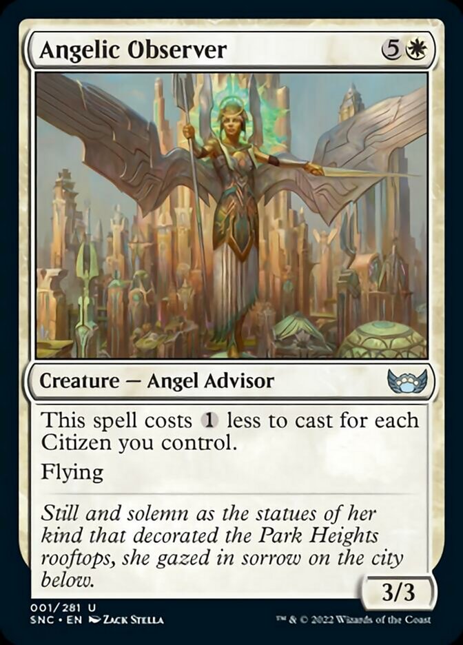 Angelic Observer [Streets of New Capenna] | Jomio and Rueliete's Cards and Comics