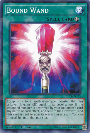 Bound Wand (Shatterfoil) [BP03-EN175] Common | Jomio and Rueliete's Cards and Comics