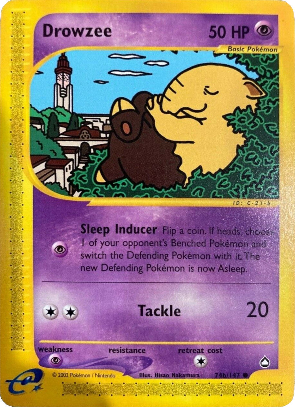 Drowzee (74b/147) [Aquapolis] | Jomio and Rueliete's Cards and Comics