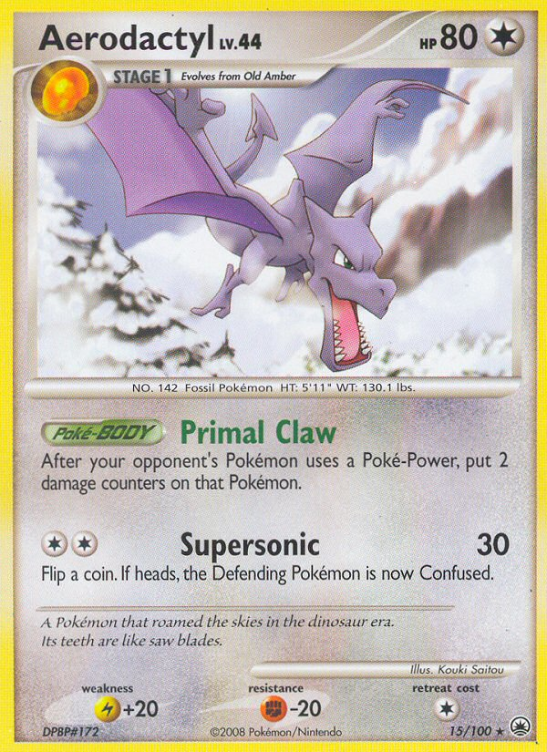 Aerodactyl (15/100) [Diamond & Pearl: Majestic Dawn] | Jomio and Rueliete's Cards and Comics