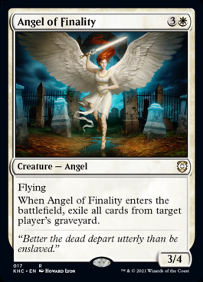 Angel of Finality [Kaldheim Commander] | Jomio and Rueliete's Cards and Comics
