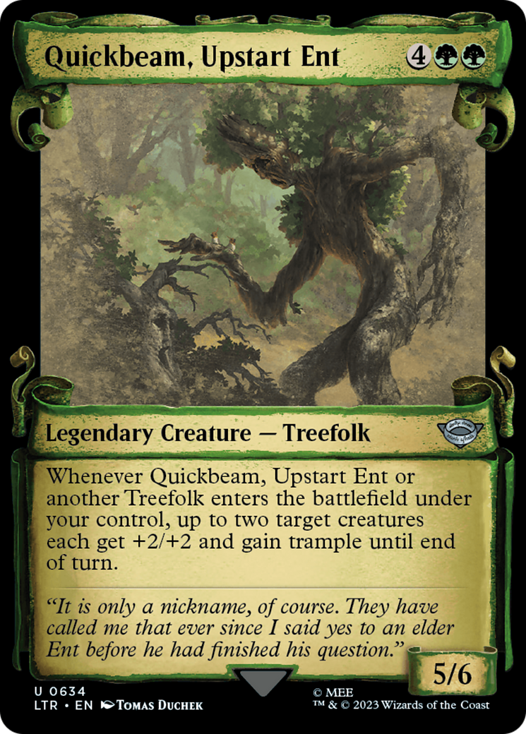 Quickbeam, Upstart Ent [The Lord of the Rings: Tales of Middle-Earth Showcase Scrolls] | Jomio and Rueliete's Cards and Comics