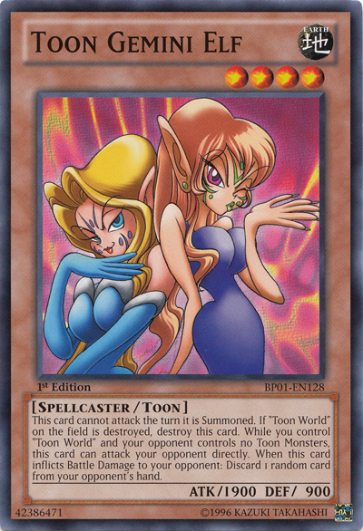 Toon Gemini Elf [BP01-EN128] Common | Jomio and Rueliete's Cards and Comics