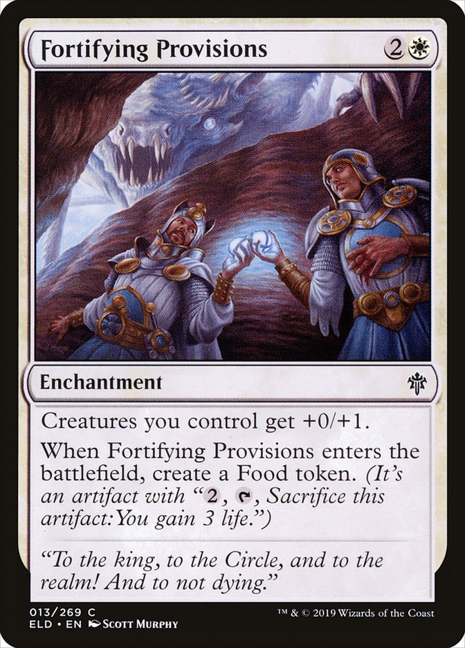 Fortifying Provisions [Throne of Eldraine] | Jomio and Rueliete's Cards and Comics