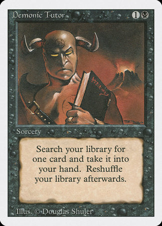 Demonic Tutor [Revised Edition] | Jomio and Rueliete's Cards and Comics