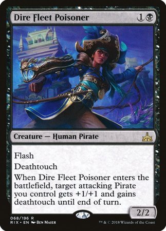 Dire Fleet Poisoner [Rivals of Ixalan] | Jomio and Rueliete's Cards and Comics