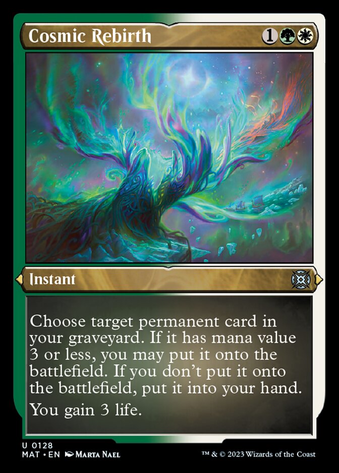 Cosmic Rebirth (Foil Etched) [March of the Machine: The Aftermath] | Jomio and Rueliete's Cards and Comics