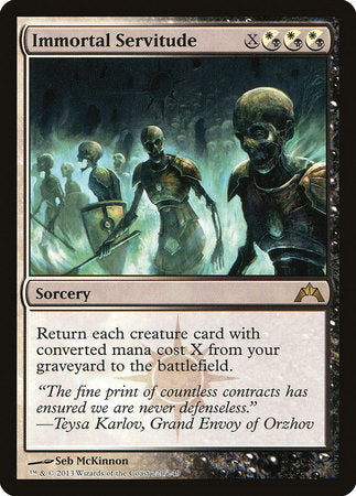 Immortal Servitude [Gatecrash] | Jomio and Rueliete's Cards and Comics
