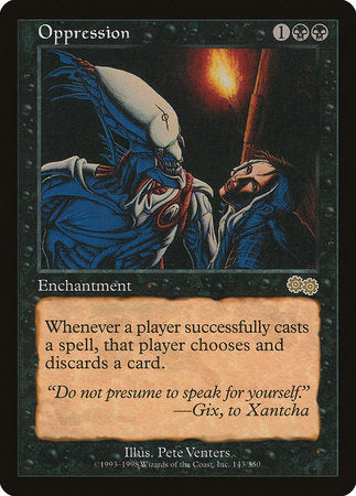 Oppression [Urza's Saga] | Jomio and Rueliete's Cards and Comics