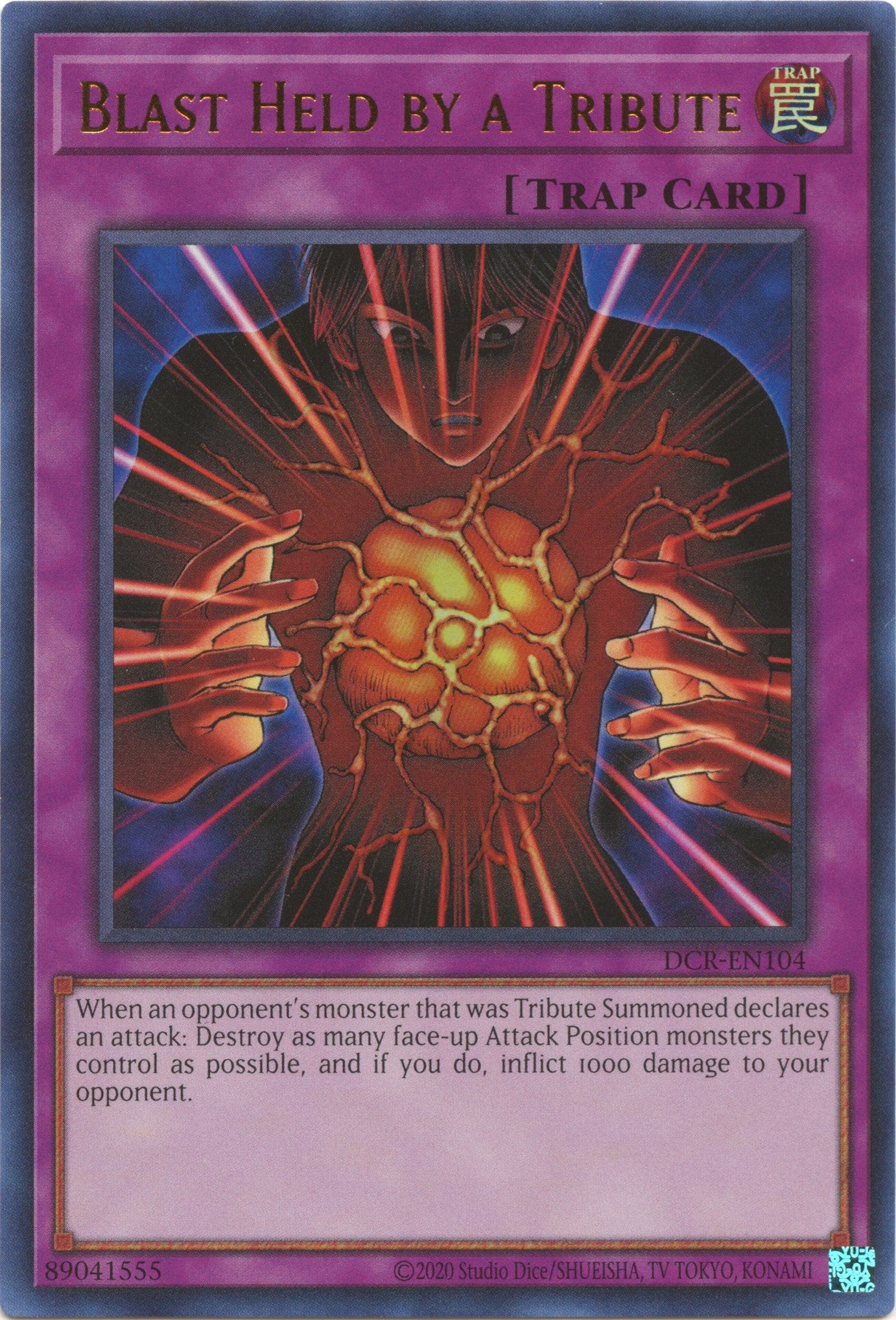 Blast Held by a Tribute (25th Anniversary) [DCR-EN104] Ultra Rare | Jomio and Rueliete's Cards and Comics
