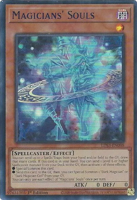 Magicians' Souls (Blue) [LDS3-EN088] Ultra Rare | Jomio and Rueliete's Cards and Comics