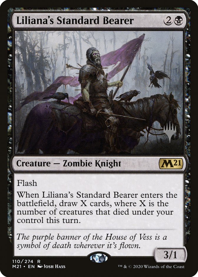 Liliana's Standard Bearer (Promo Pack) [Core Set 2021 Promos] | Jomio and Rueliete's Cards and Comics