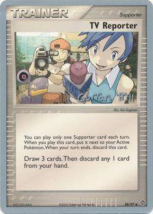 TV Reporter (88/97) (Bright Aura - Curran Hill's) [World Championships 2005] | Jomio and Rueliete's Cards and Comics