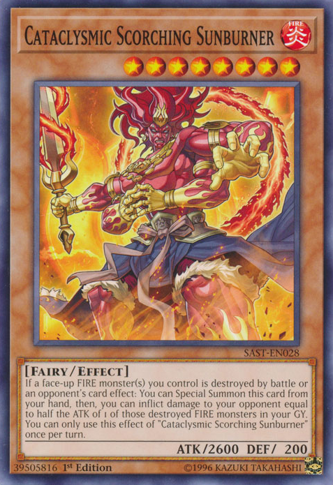 Cataclysmic Scorching Sunburner [SAST-EN028] Common | Jomio and Rueliete's Cards and Comics