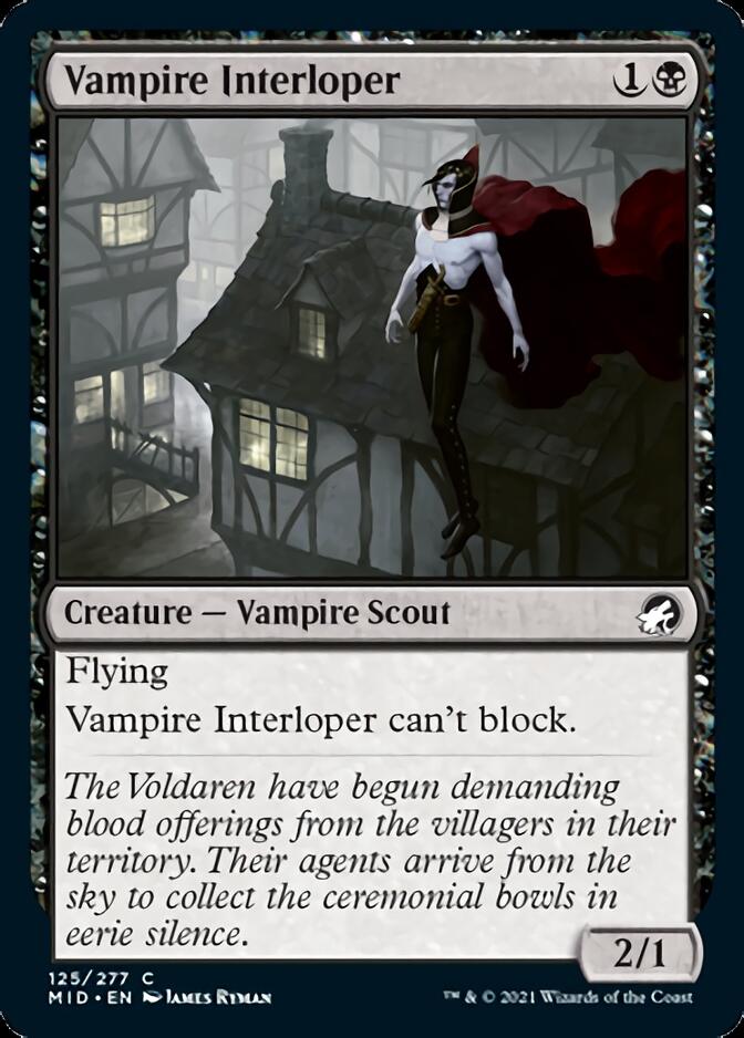 Vampire Interloper [Innistrad: Midnight Hunt] | Jomio and Rueliete's Cards and Comics