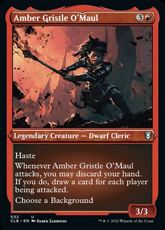 Amber Gristle O'Maul (Foil Etched) [Commander Legends: Battle for Baldur's Gate] | Jomio and Rueliete's Cards and Comics