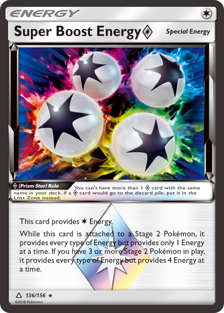 Super Boost Energy (136/156) (Prism Star) [Sun & Moon: Ultra Prism] | Jomio and Rueliete's Cards and Comics