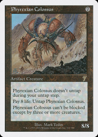 Phyrexian Colossus [Seventh Edition] | Jomio and Rueliete's Cards and Comics