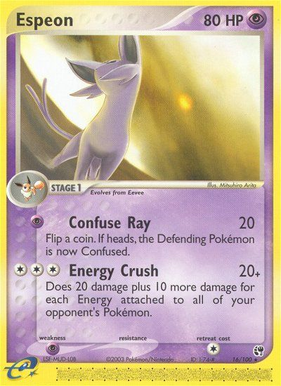 Espeon (16/100) [EX: Sandstorm] | Jomio and Rueliete's Cards and Comics
