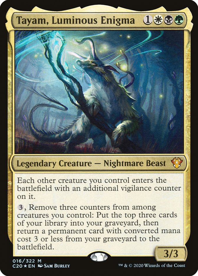 Tayam, Luminous Enigma [Commander 2020] | Jomio and Rueliete's Cards and Comics