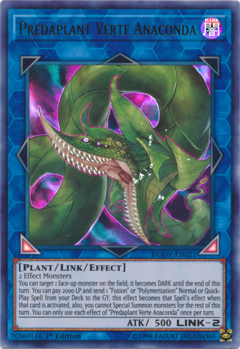 Predaplant Verte Anaconda [DUOV-EN021] Ultra Rare | Jomio and Rueliete's Cards and Comics