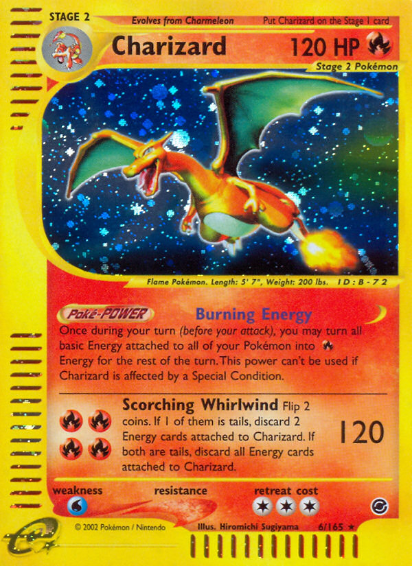 Charizard (6/165) [Expedition: Base Set] | Jomio and Rueliete's Cards and Comics