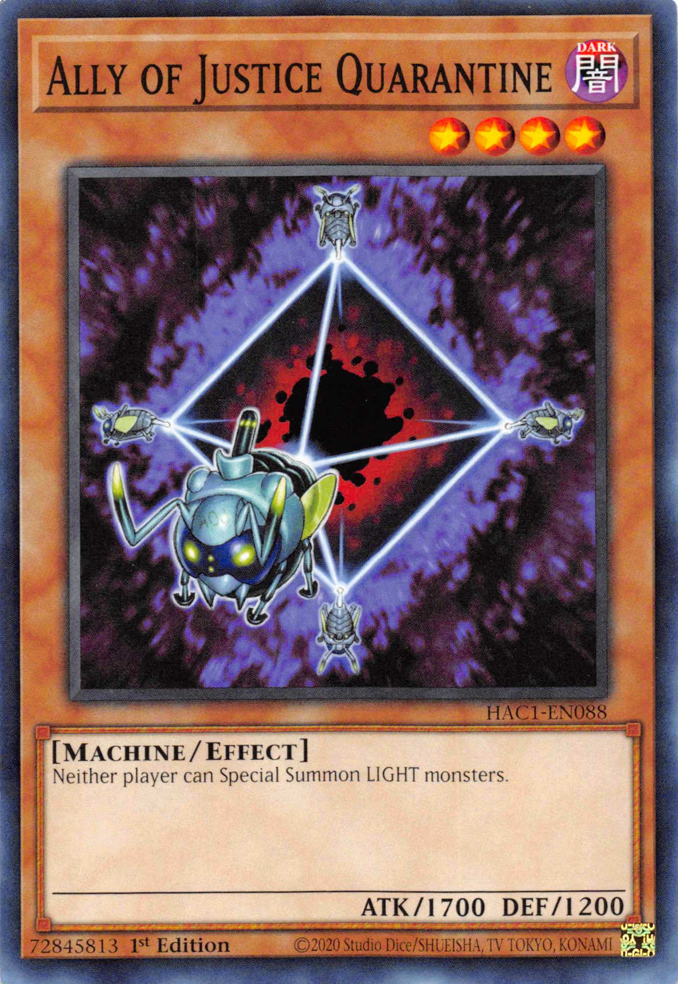 Ally of Justice Quarantine [HAC1-EN088] Common | Jomio and Rueliete's Cards and Comics