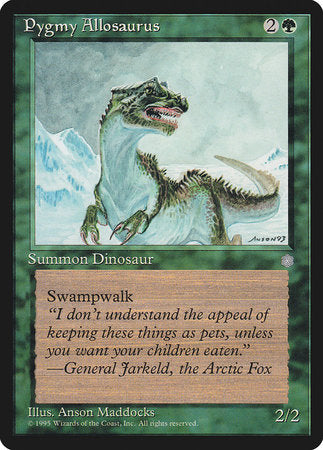 Pygmy Allosaurus [Ice Age] | Jomio and Rueliete's Cards and Comics