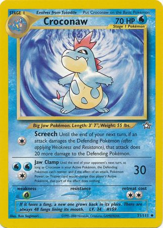 Croconaw (31/111) [Neo Genesis Unlimited] | Jomio and Rueliete's Cards and Comics