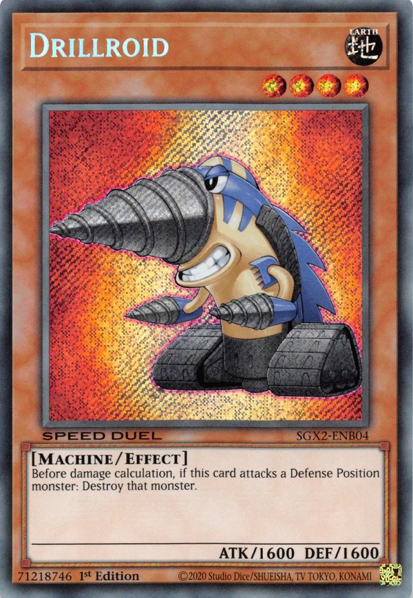 Drillroid [SGX2-ENB04] Secret Rare | Jomio and Rueliete's Cards and Comics