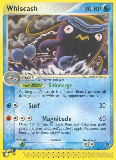 Whiscash (48/97) [EX: Dragon] | Jomio and Rueliete's Cards and Comics