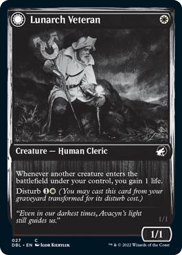 Lunarch Veteran // Luminous Phantom [Innistrad: Double Feature] | Jomio and Rueliete's Cards and Comics