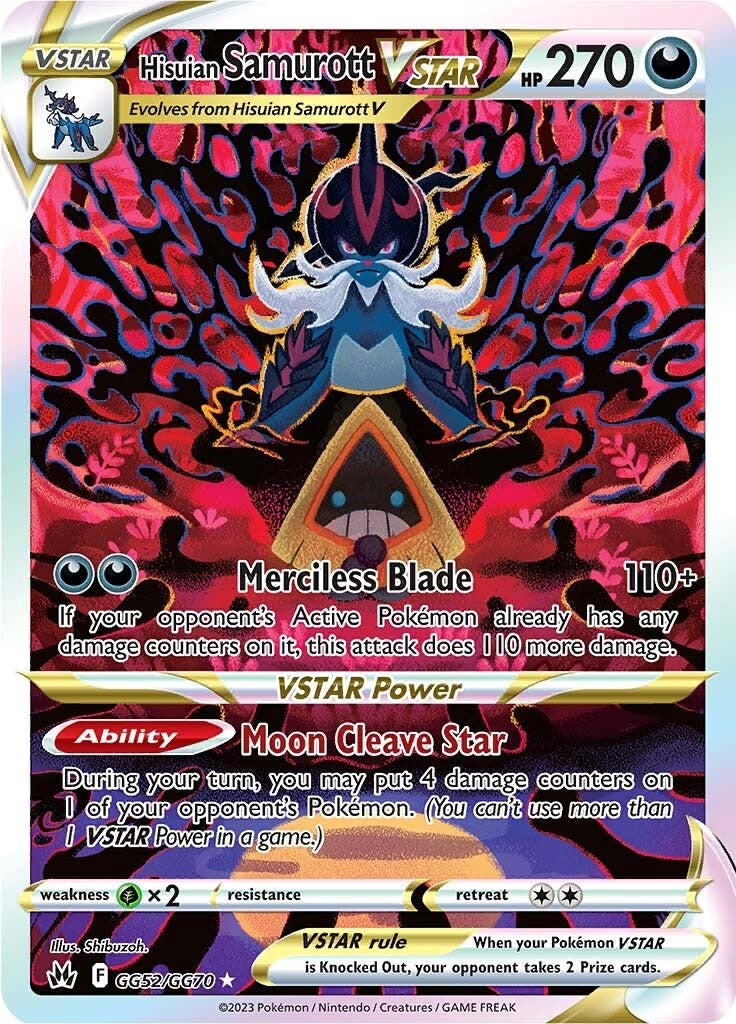 Hisuian Samurott VSTAR (GG52/GG70) [Sword & Shield: Crown Zenith] | Jomio and Rueliete's Cards and Comics