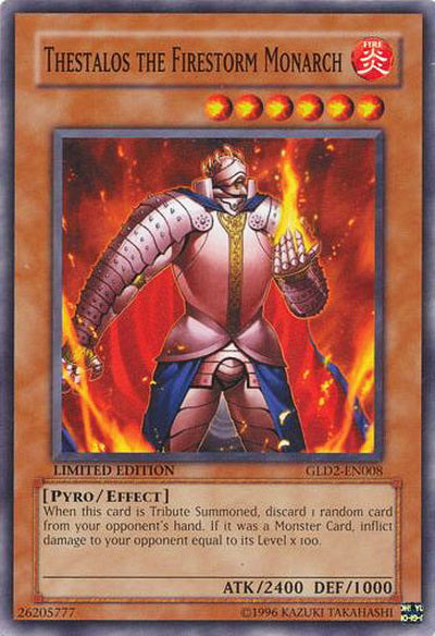 Thestalos the Firestorm Monarch [GLD2-EN008] Common | Jomio and Rueliete's Cards and Comics