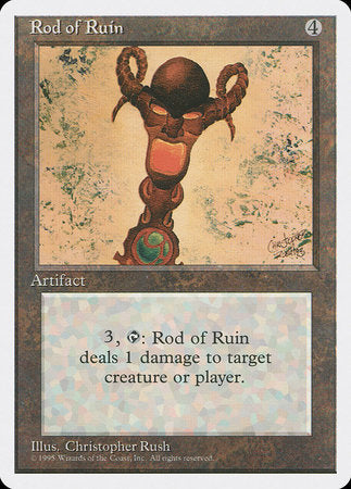 Rod of Ruin [Fourth Edition] | Jomio and Rueliete's Cards and Comics