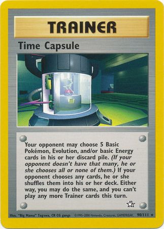 Time Capsule (90/111) [Neo Genesis Unlimited] | Jomio and Rueliete's Cards and Comics