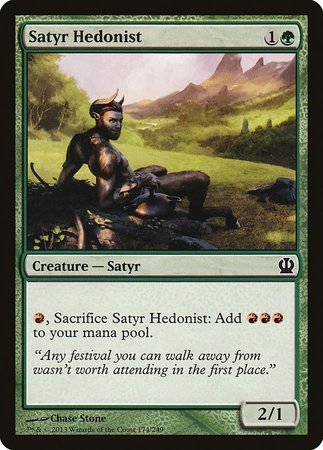 Satyr Hedonist [Theros] | Jomio and Rueliete's Cards and Comics