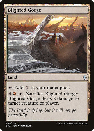 Blighted Gorge [Battle for Zendikar] | Jomio and Rueliete's Cards and Comics
