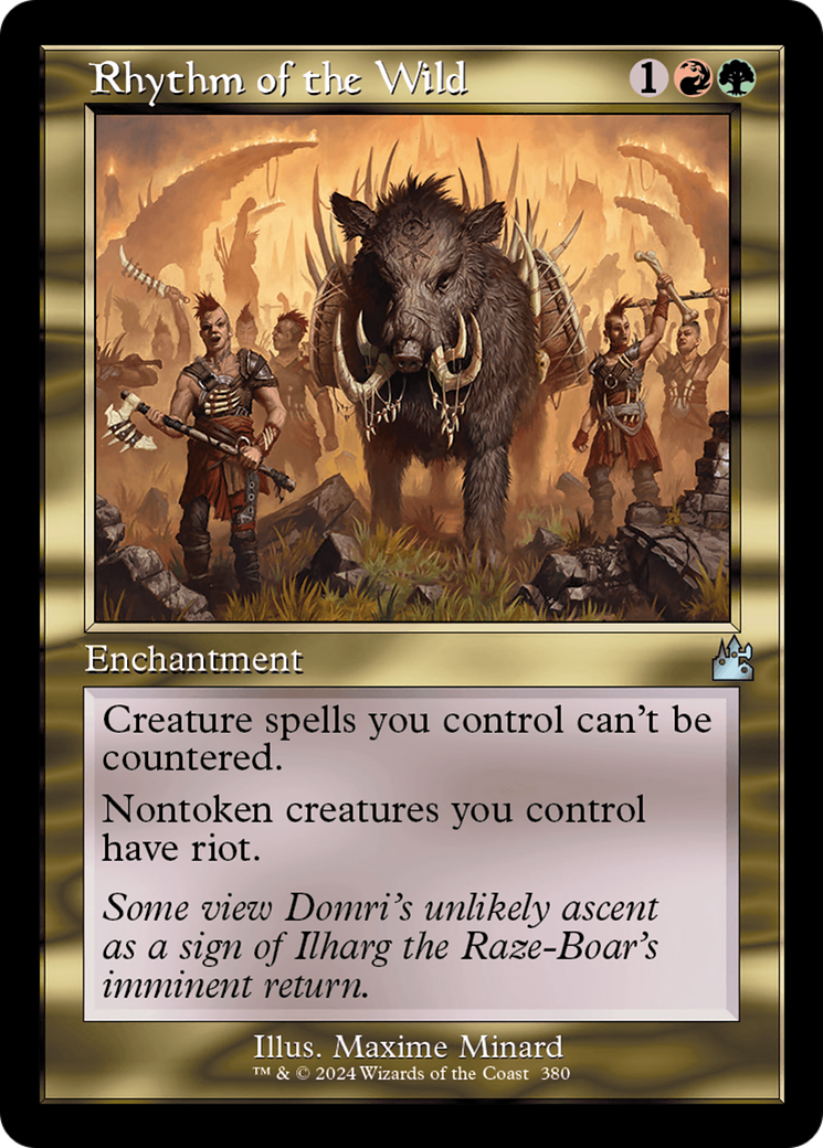 Rhythm of the Wild (Retro Frame) [Ravnica Remastered] | Jomio and Rueliete's Cards and Comics