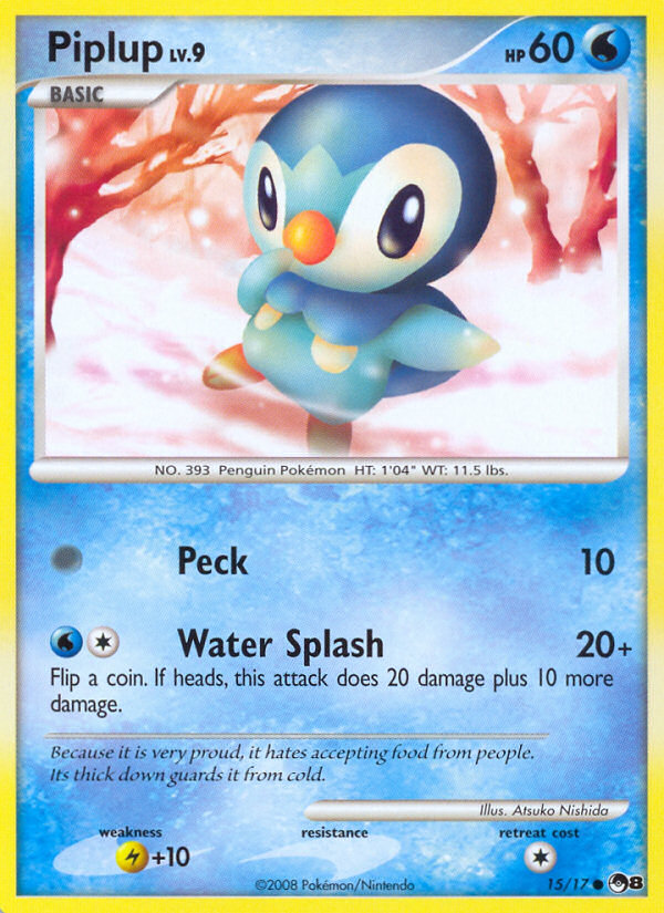 Piplup (15/17) [POP Series 8] | Jomio and Rueliete's Cards and Comics