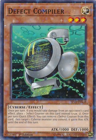 Defect Compiler (Starfoil) [SP18-EN008] Starfoil Rare | Jomio and Rueliete's Cards and Comics