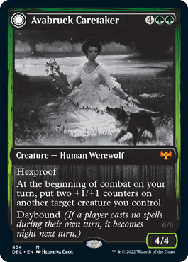 Avabruck Caretaker // Hollowhenge Huntmaster [Innistrad: Double Feature] | Jomio and Rueliete's Cards and Comics