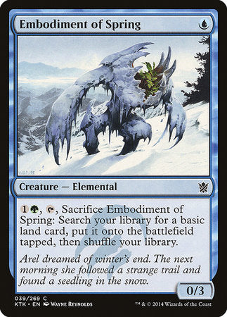 Embodiment of Spring [Khans of Tarkir] | Jomio and Rueliete's Cards and Comics